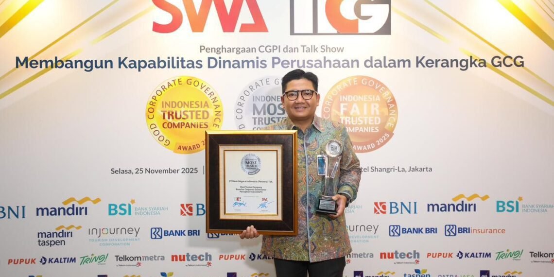 Komitmen Cegah Korupsi, Munadi Herlambang Wakili BNI Bawa Pulang The Most Trusted Company pada CGPI Award 2025