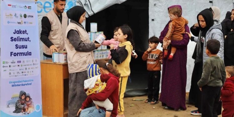 Musim Dingin di Palestina, BMM Kirim Relawan Untuk Distribusi Bantuan Kemanusiaan