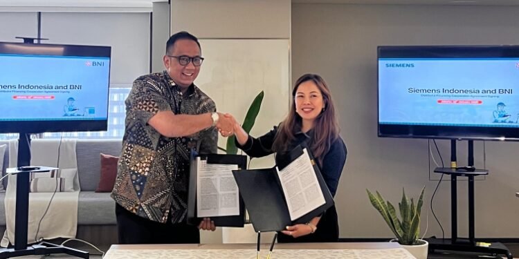 BNI–Siemens Indonesia Kerja Sama Pembiayaan Rp300 Miliar, Perkuat Ekosistem Kelistrikan Nasional