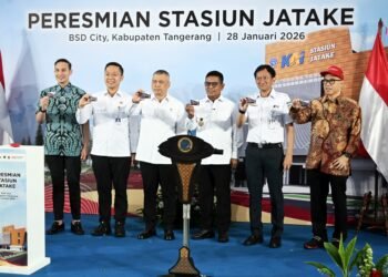 Menhub Dudy Resmikan Stasiun Jatake, Perkuat Mobilitas Kawasan Perkotaan