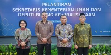 Menteri UMKM Lantik Sekretaris Kementerian dan Deputi Kewirausahaan