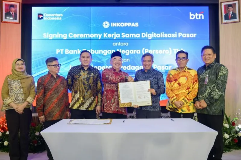 BTN Garap Ekosistem Koperasi Pasar Lewat Kemitraan Strategis dengan Inkoppas