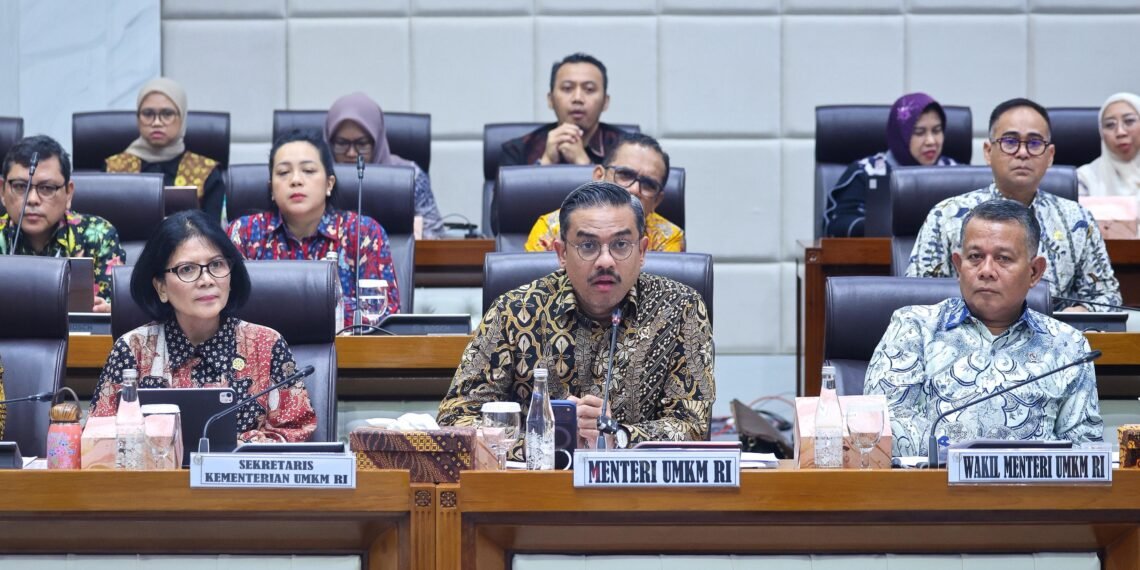 Raker dengan Komisi. VII DPR, Menteri Maman Ungkap Semester I Kementrian UMKM Realisasikan 42, 46 Persen dari Total Anggaran 2026