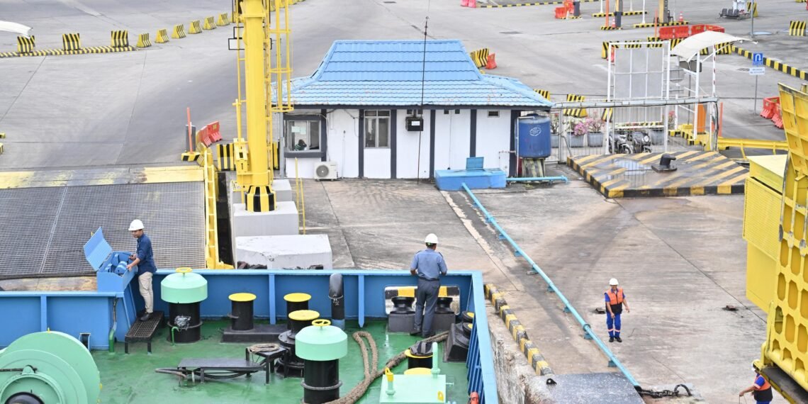 Hari ini ASDP Uji Coba  Sterilisasi Pelabuhan  Merak – Bakauheni
