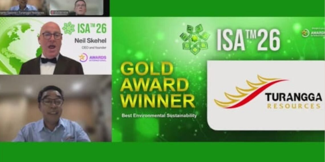 Turangga Resources Raih Gold Award Best Environmental Sustainability pada ISA 2026