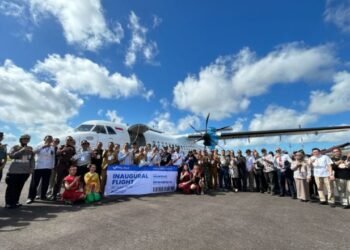 Penerbangan Perdana Maskapai FlyJaya rute Halim-Ketapang