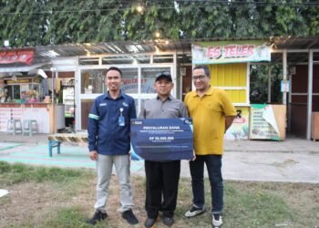 UMKM Wisata Kuliner di Ruang Terbuka Hijau (RTH) Desa Ketapang Banyuwangi dapat Bantuan TJSL ASDPÂ