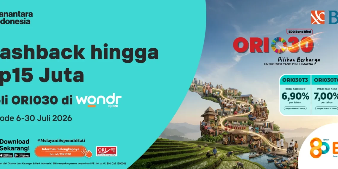 Investasi ORI030 Lewat wondr by BNI Bisa Dapat Cashback hingga Rp15 Juta