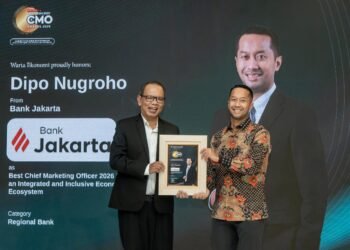 Bank Jakarta Raih Indonesia Best CMO Awards 2026 dari Warta Ekonomi