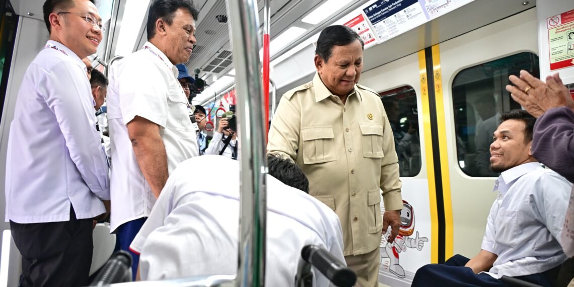 Presiden Prabowo Resmikan LRT Jakarta Lintas Kelapa Gading–Manggarai