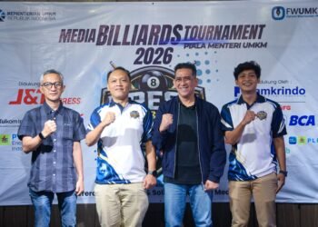 Forum Wartawan UMKM Gelar Turnamen Biliar Antar Media, Jadi Sarana Silaturahmi Antarjurnalis dan Pemangku Kepentingan